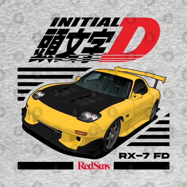 RX7 FD3S Initial D by squealtires